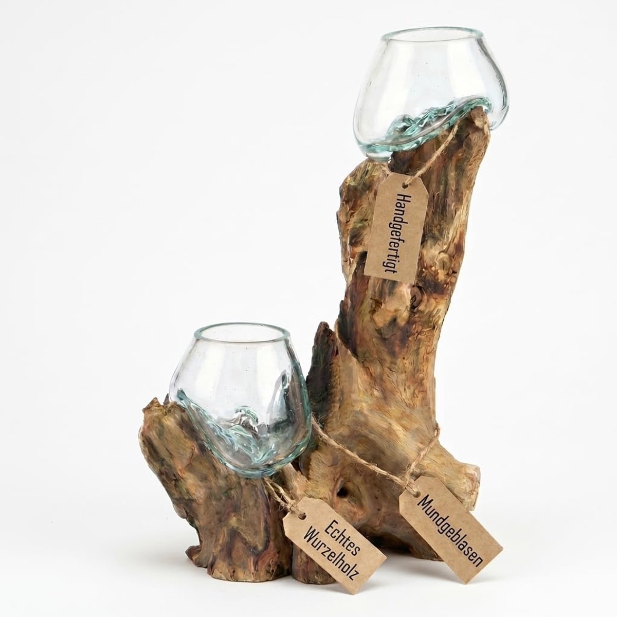 Vaas - 12 cm - Glas - Handgemaakt