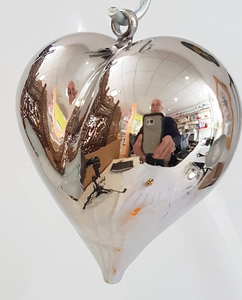 Decoratie - Hoogte 9,5 cm - Glas