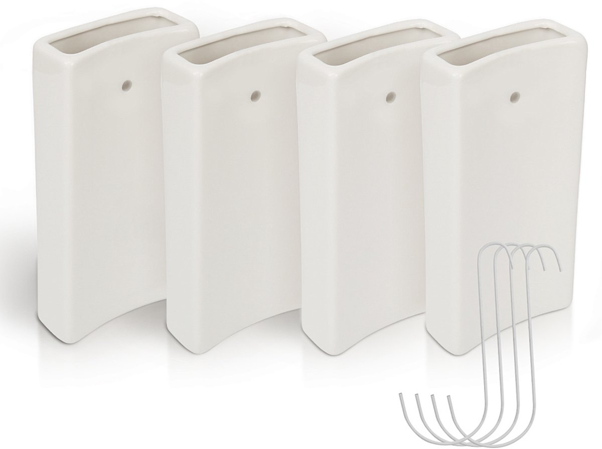 Keramische radiator bevochtiger 4 stuks wit waterbakje verwarming voor woonkamer