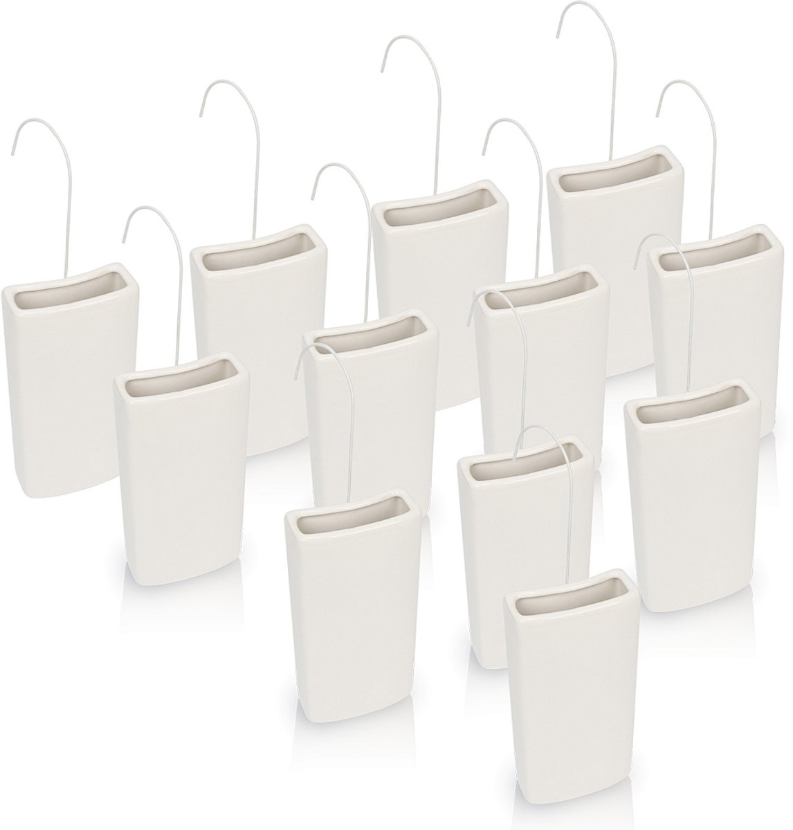 Keramische radiator bevochtiger 12 stuks wit verdampingsbakjes voor verwarming