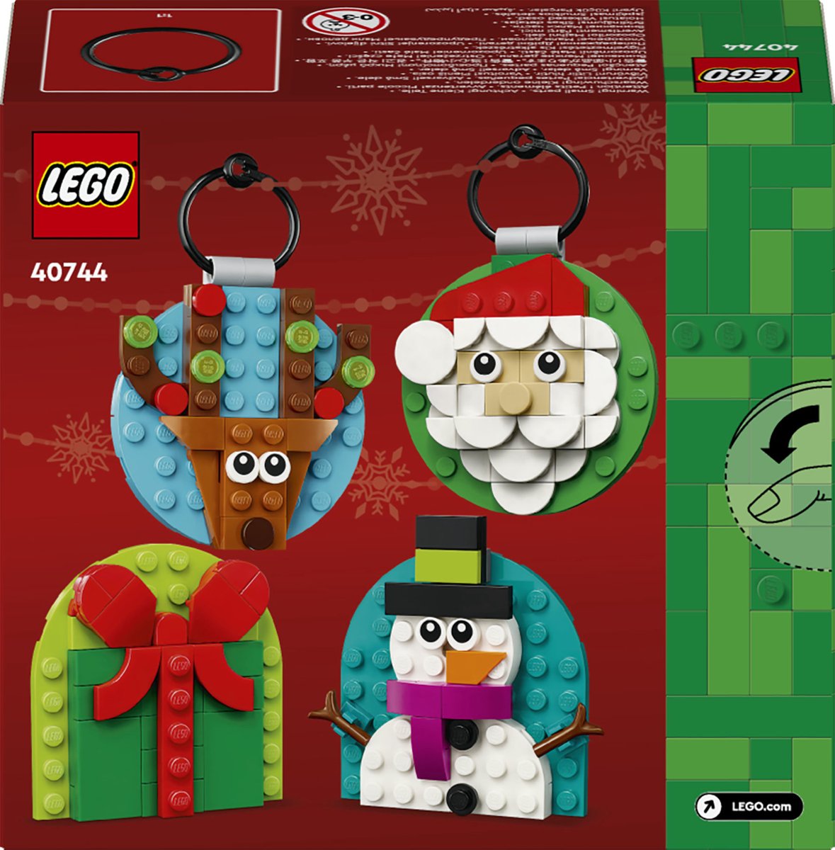 LEGO Schattige kerstversieringen Kerstdecoratie Om te Knutselen voor Kinderen 40744 — afbeelding 3