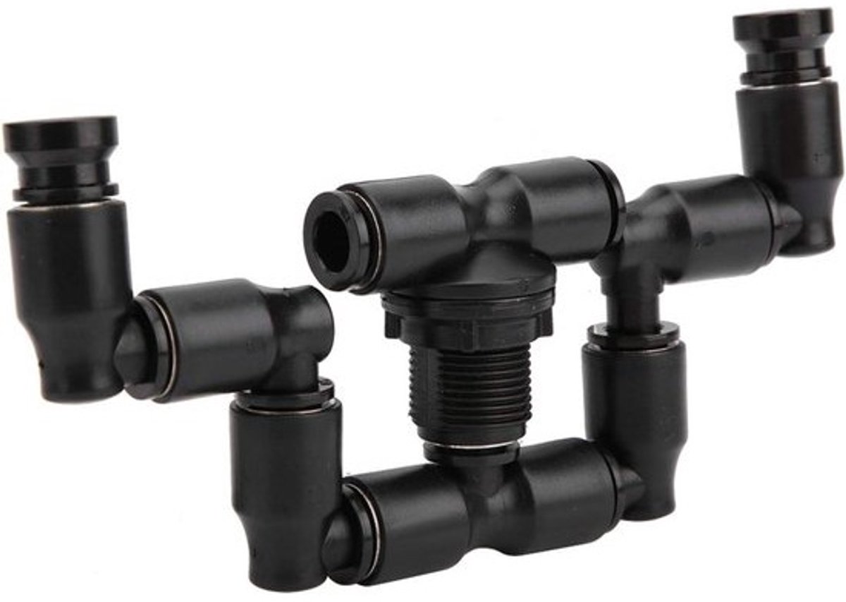 Vernevelaar Systeem - Mist Sprinkler - Terrarium Bevochtigen - Dubbele Kop 360 Draaibaar - 12 x 8 x 2 cm