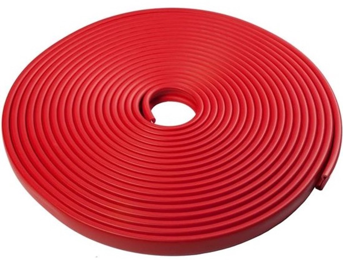 PVC Leuning - Trapleuning Profiel - Veiligheid Verhogend - Weerbestendig PVC - 25 m - Rood