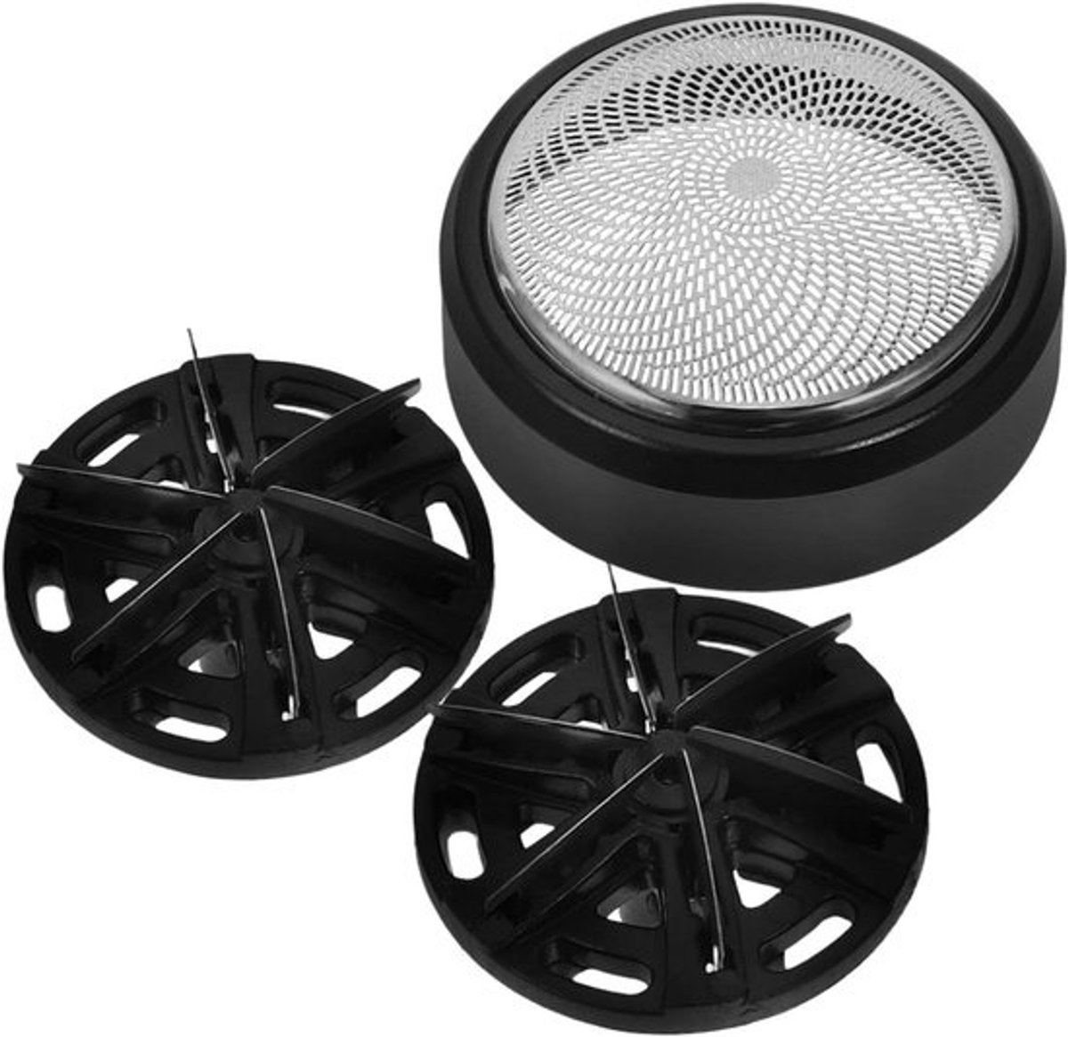 Vervangende Scheerkoppen - Scheermesjes Set - Dagelijkse Verzorging - Zes Bladen - 3.6 cm - Zilver