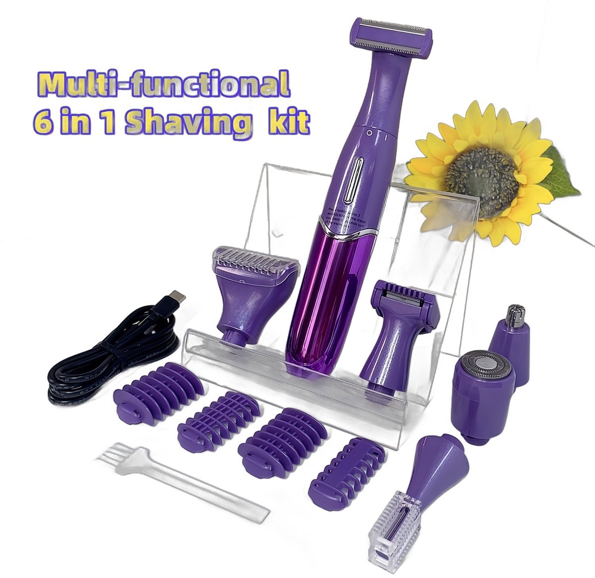 Currero Foil Shaver - Scheerapparaat Mannen - Hoofd Scheerapparaat - Head Shaver - Tondeuse met Trimmer - Lichaam en Baard - Oplaadbaar
