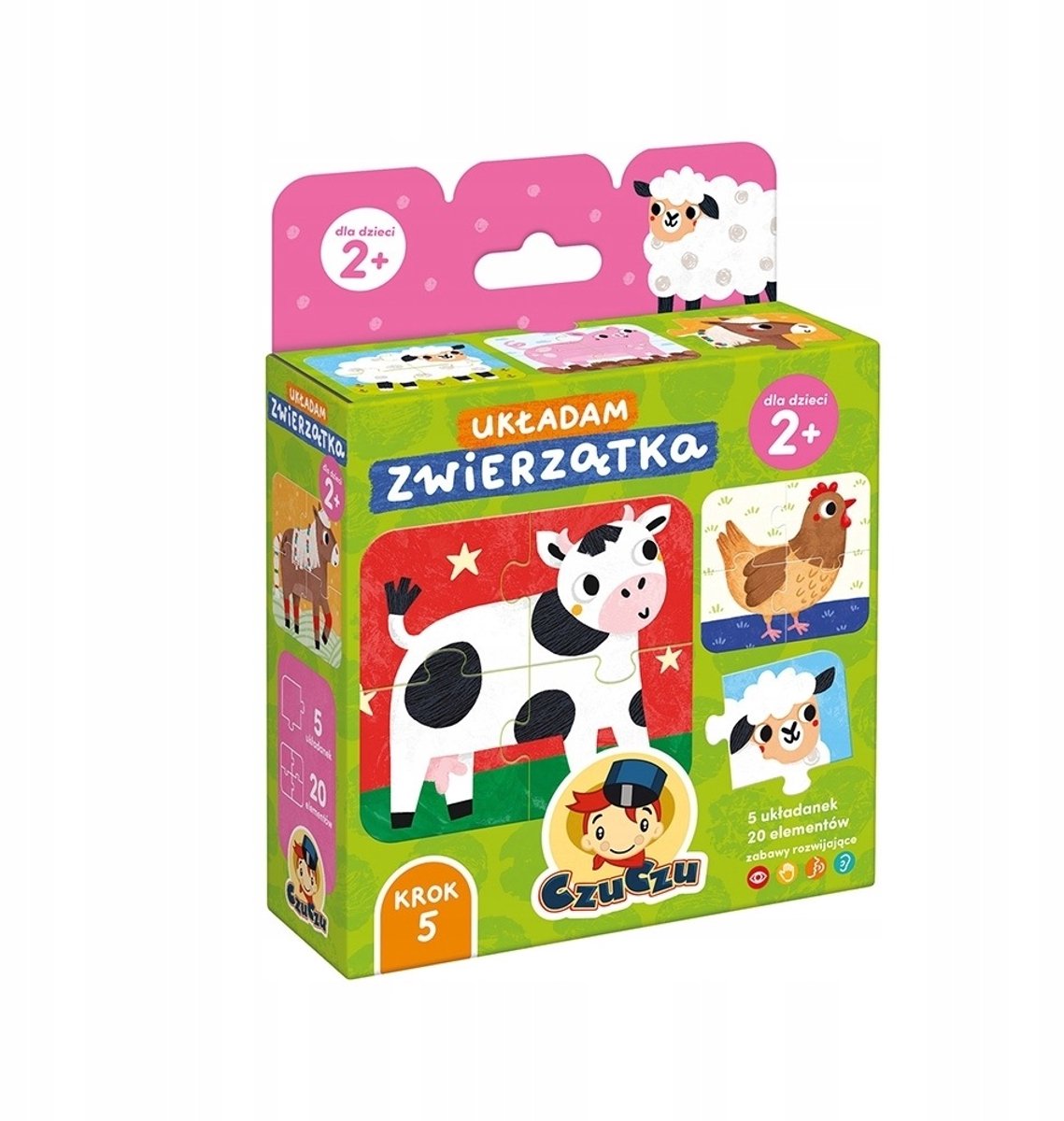 CzuCzu Legpuzzels Boerderijdieren 2+ jaar (20 stuks)