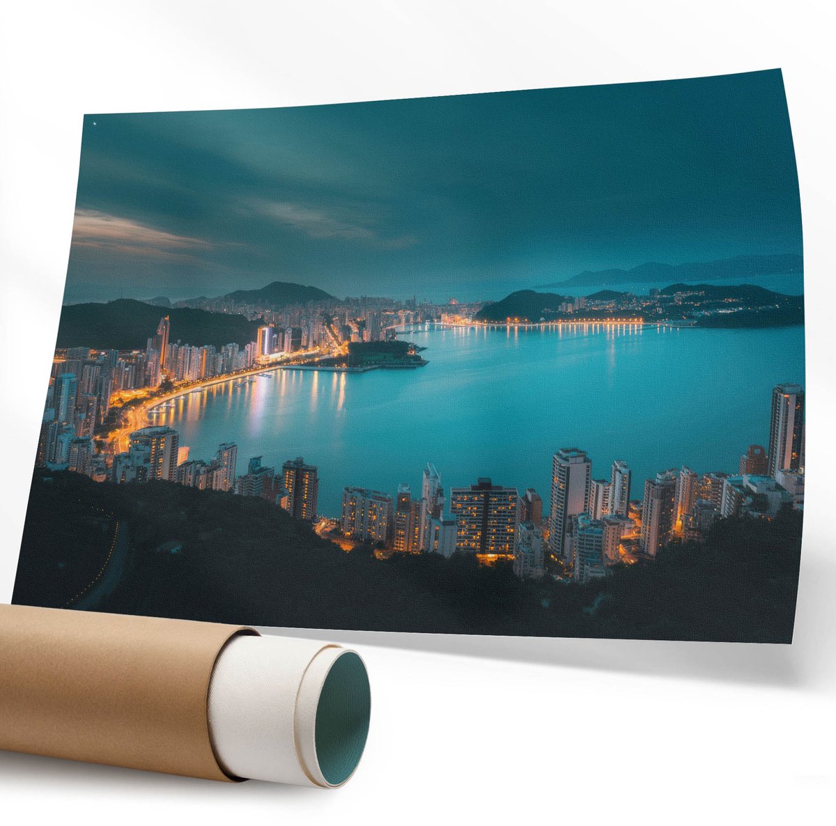Coloray Polycanvas Wandposter - Stadsstraat, Fotografie - 594 x 840 mm - Zwart-wit Wandposter - Rechthoek - Canvasposter - Woonkamer - Klassiek