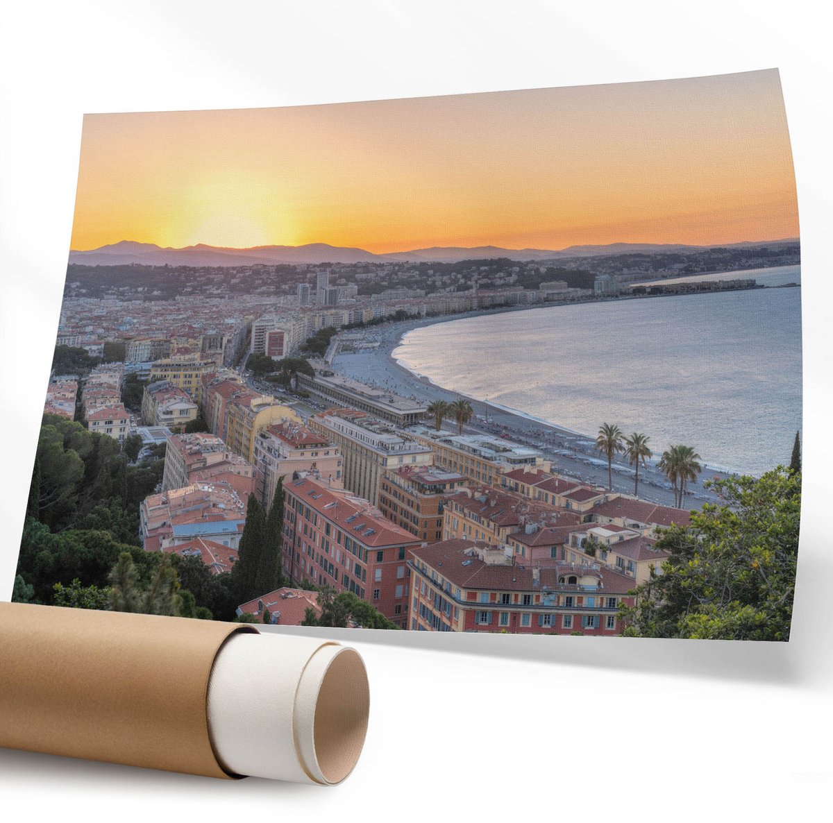 Coloray Polycanvas Wandposter - Herfstharmonie, Fotografie - 594 x 840 mm - Rood Patroon - Rechthoek - Interieurdecoratie - Kantoor - Klassiek