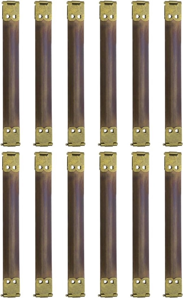 Metalen Binnenframes - Portemonnee Sluitingen - Tassen Maken - Veerclip Haakontwerp - 12 cm - Brons
