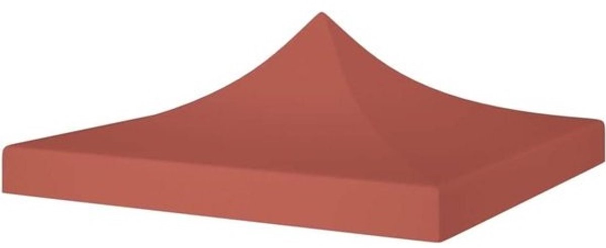 Partytentdak - Tentdak Vervanging - Feestelijke Bijeenkomsten - UV- en Waterbestendig - 3x3 m - Terracotta