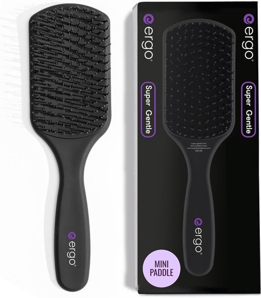Paddle Borstel - Zachte Haarborstel - Ontklitten Föhnen - Negatieve Ionentechnologie - 21 x 6 x 4 cm