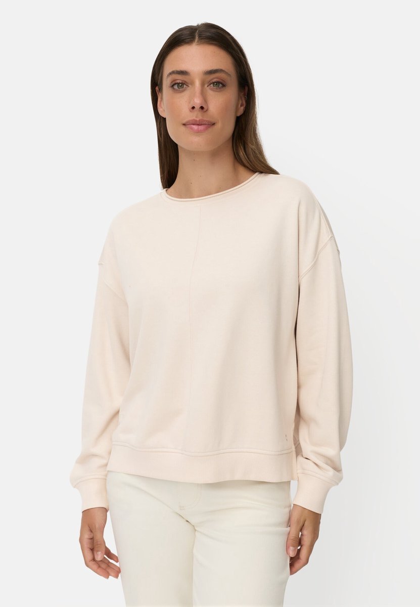 camel active Sweatshirt van katoenmix - Maat womenswear-4XL - Haver