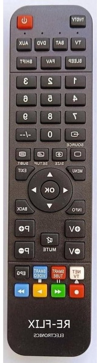 Vervangende Afstandsbediening - Universele Controller - TV Bediening - Direct Gebruik Klaar - Niet gespecificeerd - Zwart