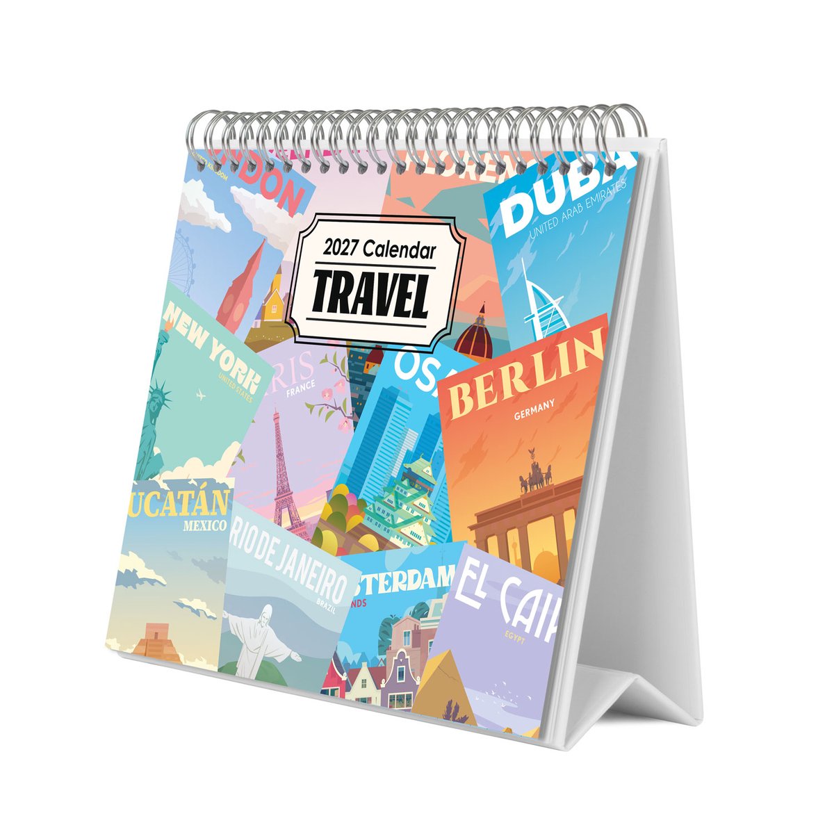 Reizen Desk Kalender 2027