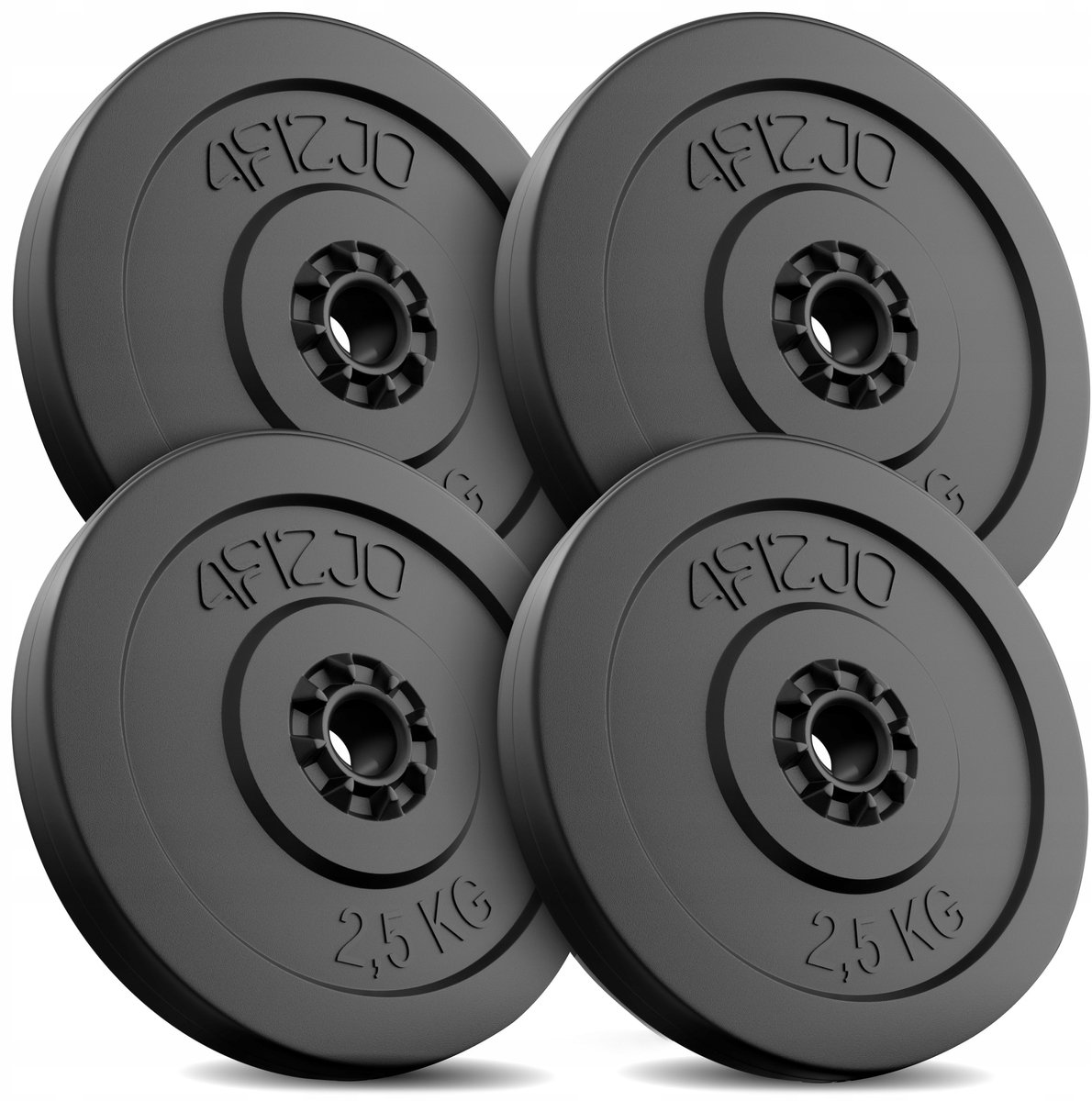 Set van 4x2,5 kg Composiet Halterplaten - Merkloos