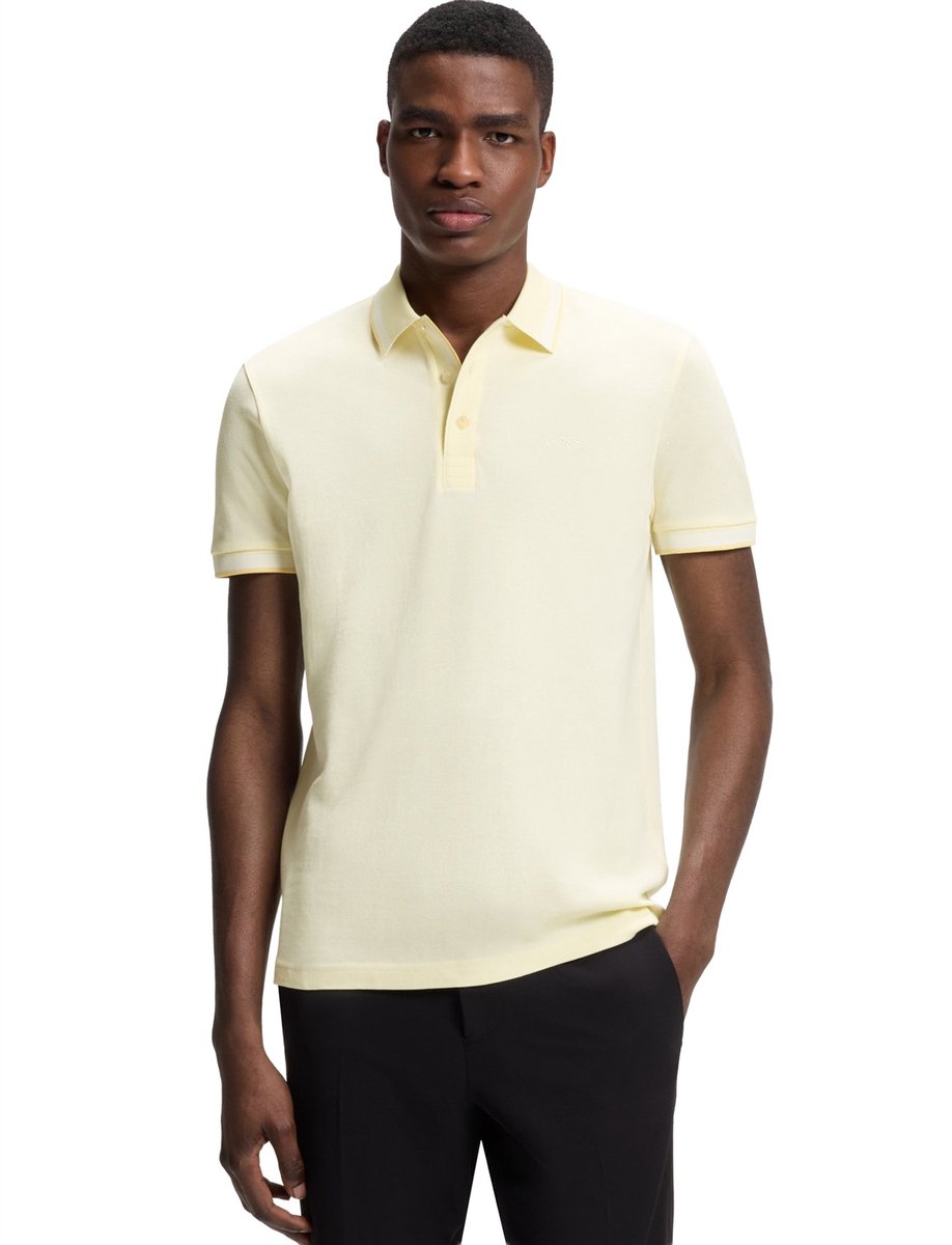 Hugo Boss poloshirt korte mouw beige