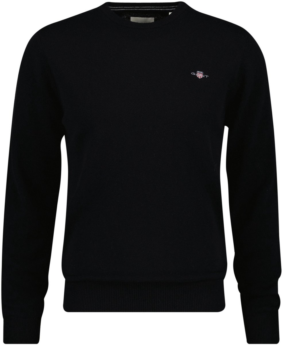 Gant Trui Soft Superfine Italian Lambswool Crew Neck Zwart / male