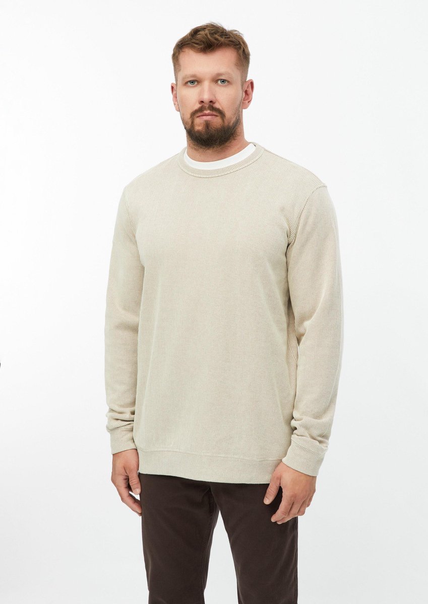 Sweatshirt met geribbelde structuur