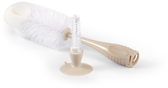 BabyOno Staande flessen- en spenenborstel met zuignap — afbeelding 5