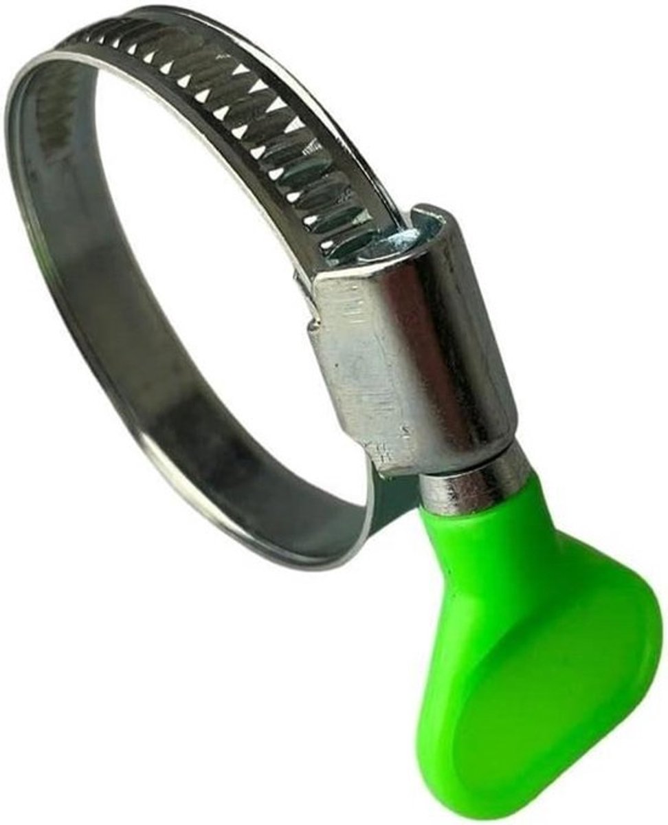 Slang Klem - Pijpklem Jubilee Clip - Slangen Bevestigen - Handmontage Duimschroef - 25-40mm 9mm - Groen