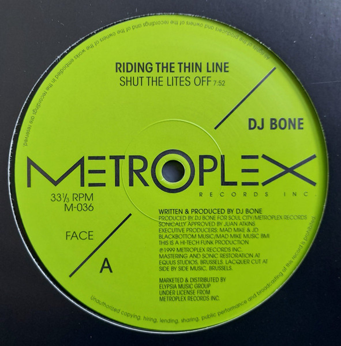 Dj Bone - Riding The Thin Line
