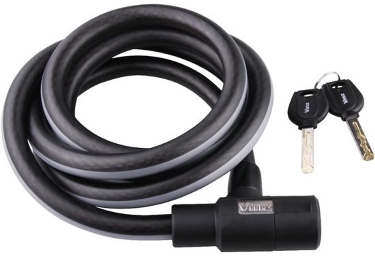 Spiraal Kabelslot - Fietsslot - Fiets Beveiligen - Extra Dikke Kabel - 150cm Lengte - Zwart