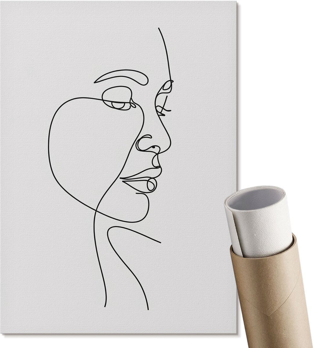 Coloray Polycanvas Wandposter - Het Boek Van Urizen, Schilderen - A3 - Zwart Patroon - Rechthoek - Wandkunstwerk - Woonkamer, Slaapkamer, Kantoor - Expressief