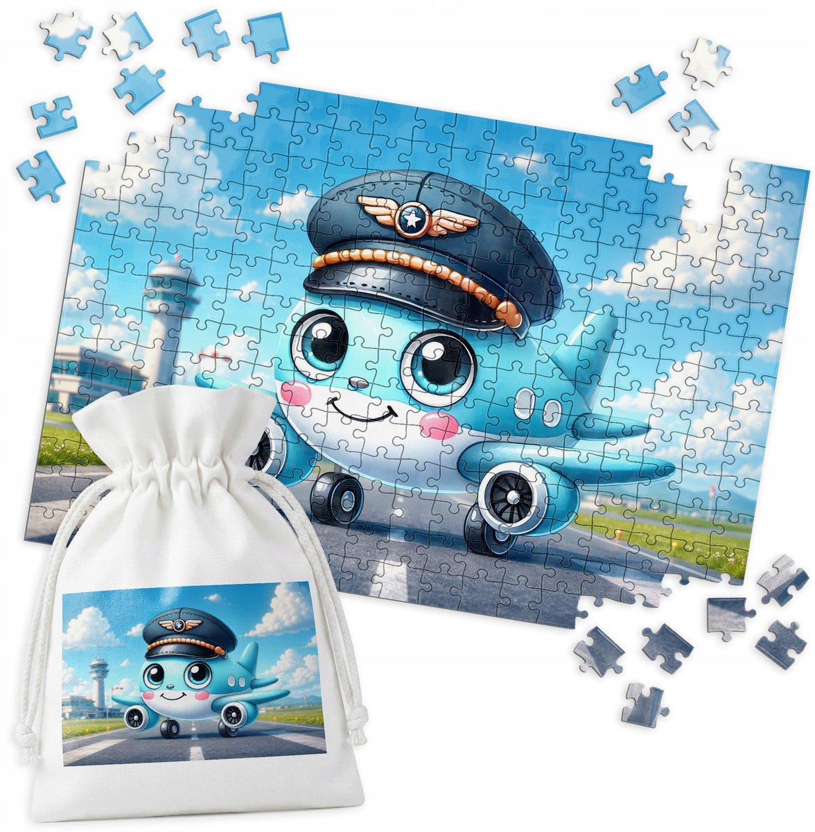 Puzzel 252 Stukken - Vliegtuig Piloot & Hoed - Leuk voor Kinderen