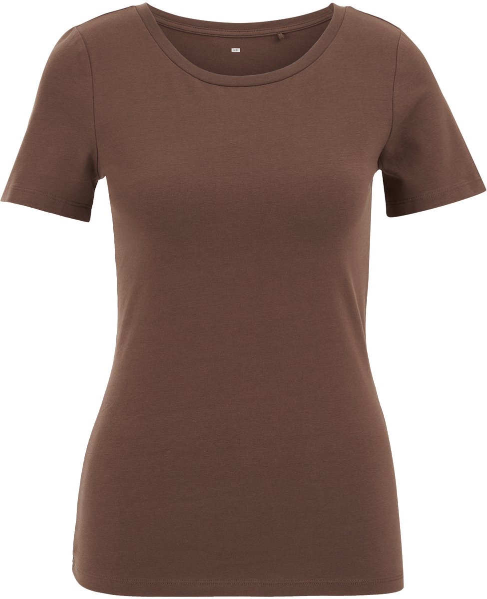 WE Fashion Dames T-shirt van katoenmix