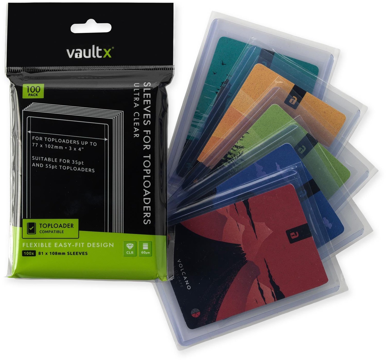 Vault X Soft Sleeves voor Toploaders Voor Trading Cards - 100 Stuks
