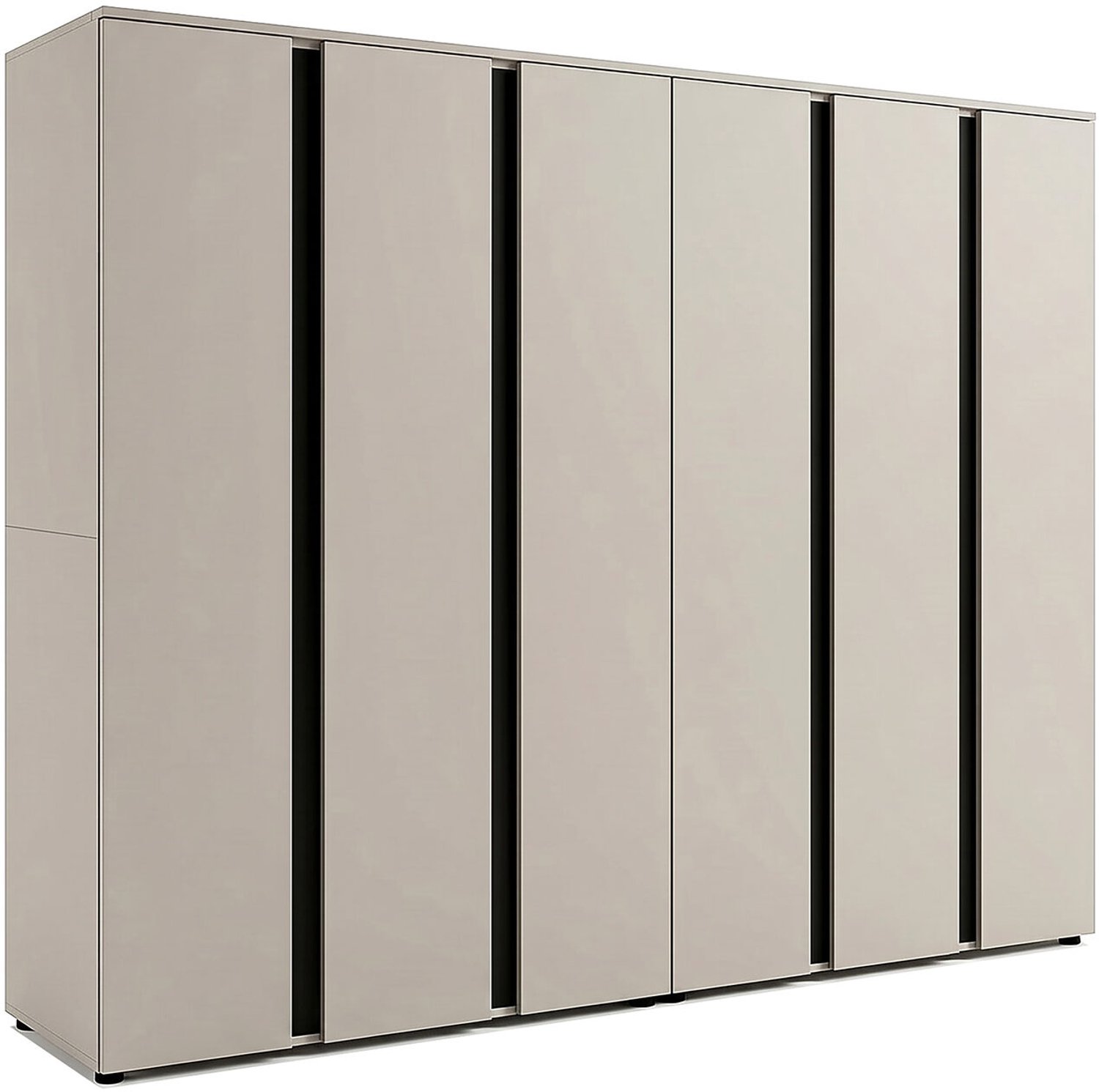 Furnilux Amara Kledingkastcombinatie 242 cm Kasjmier – 2-delig met 6 deuren Kaschmir