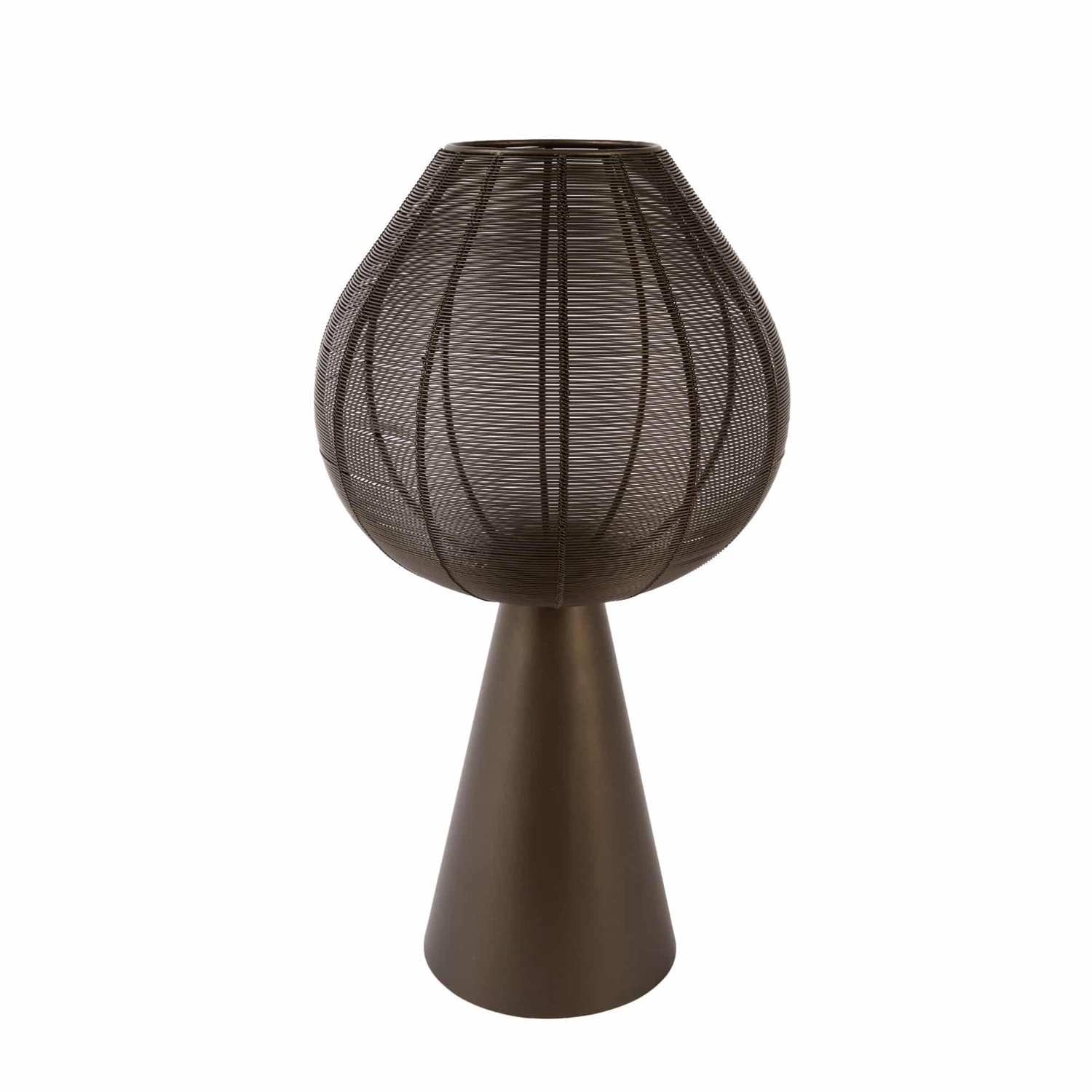 Light & Living Windlicht Maret - Bruin - 30x30x56cm - Modern