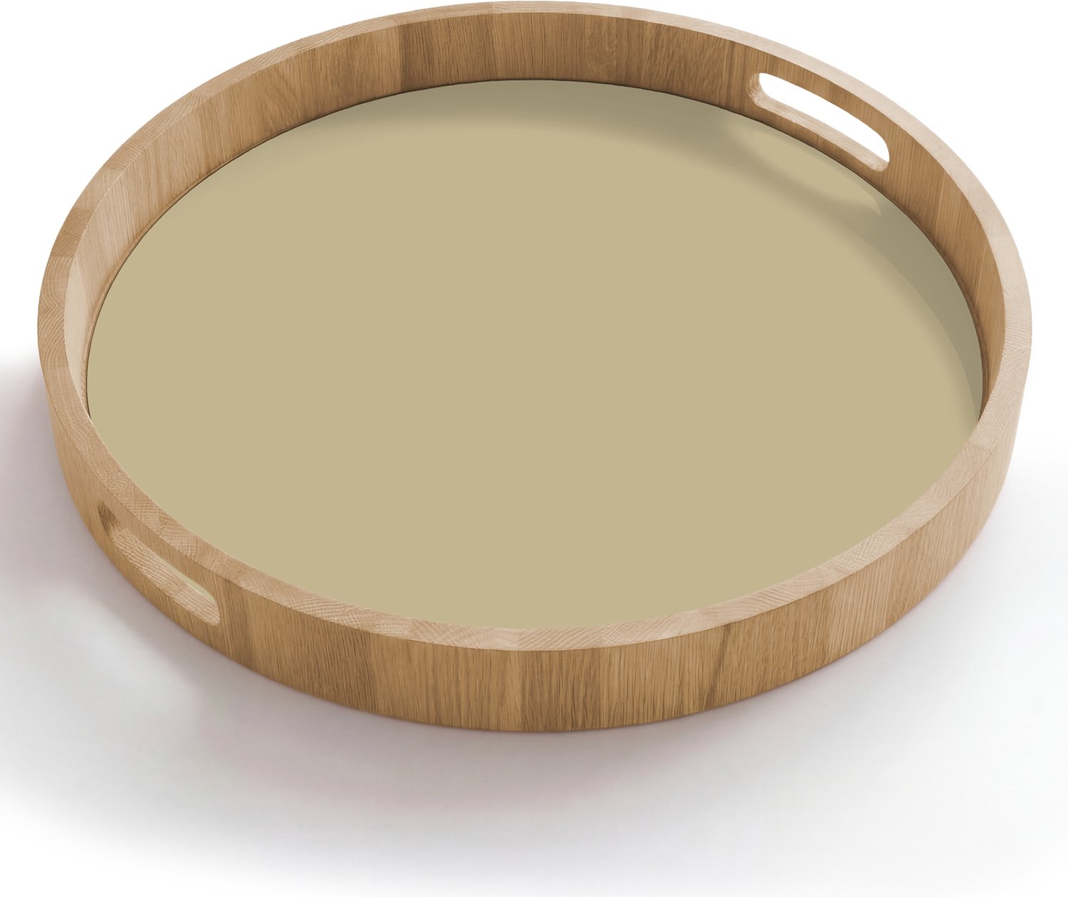 Dienblad rond 50x50 cm - Schootdienblad hout - Greenhouse - Sage - Groen - Borrelplank rechthoek - Plateau houten dienbladen