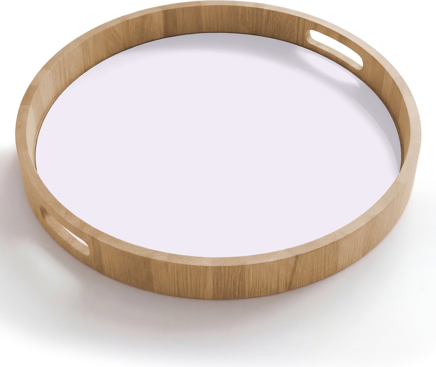 Dienblad rond 50x50 cm - Schootdienblad hout - Lilac - Luxe - Paars - Borrelplank rechthoek - Plateau houten dienbladen