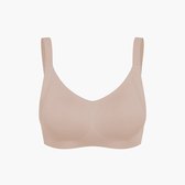 cfab - Naadloze compacte push-up bh - Beige - L - BH Zonder Beugel Voorgevormd - Ondergoed - Naadlos