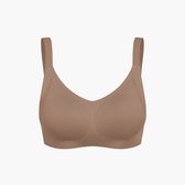 cfab - Naadloze compacte push-up bh - Caramel - 2XL - BH Zonder Beugel Voorgevormd - Ondergoed - Naadlos