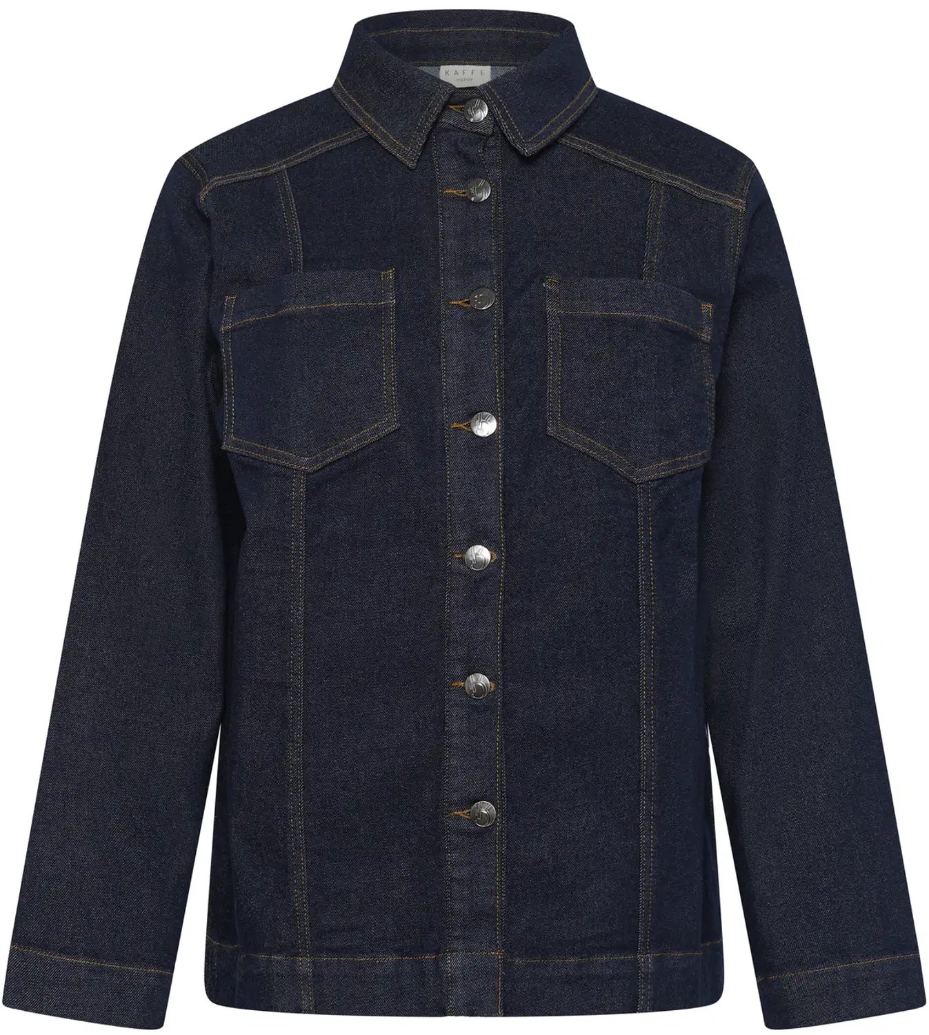 Dames spijkerjack KAFFE Curve Kcallie Blauw