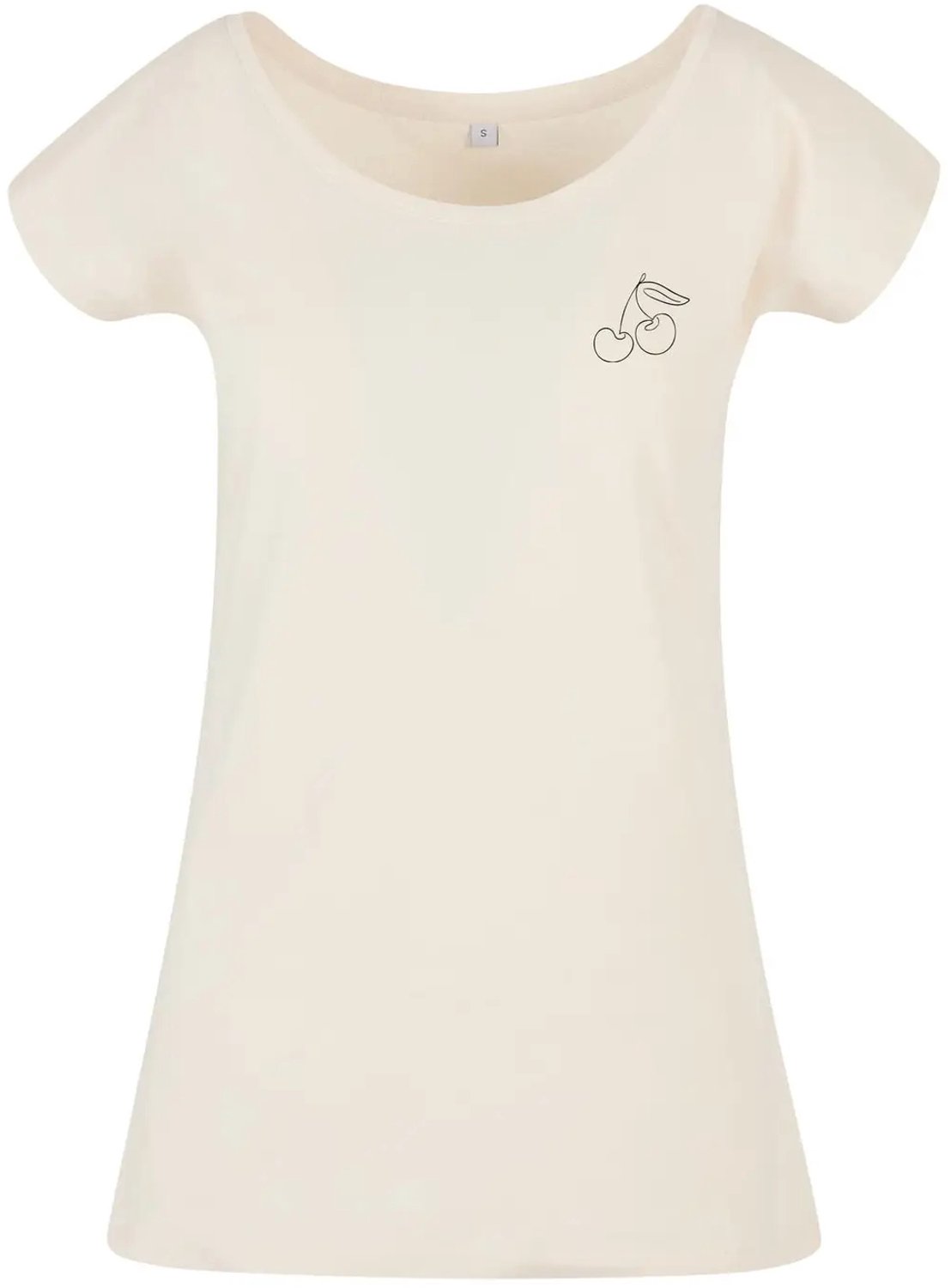 T-shirt dames Urban Classics Cherry Line Geel