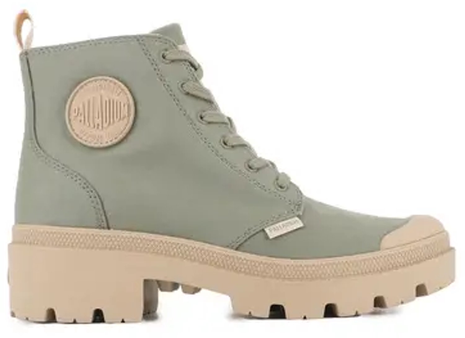 Dameslaarzen Palladium Base Twill Vetiver