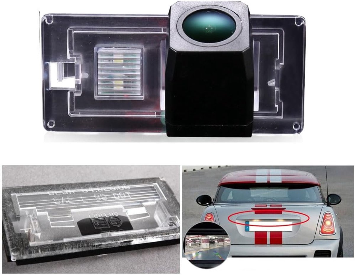 1280p Super HD nachtzicht achteruitrijcamera vervanging voor BMW Mini Cabriolet FWD R50 R52 R53 Cooper SI One/One D/John Cooper Works Hatchback Diesel Hatch Cabrio/Petrol C vertible Base/7-serie E65