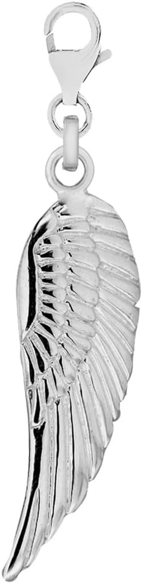 Silver Charm Sterling Zilver Klein Eenvoudig engelenvleugels Voor Dames