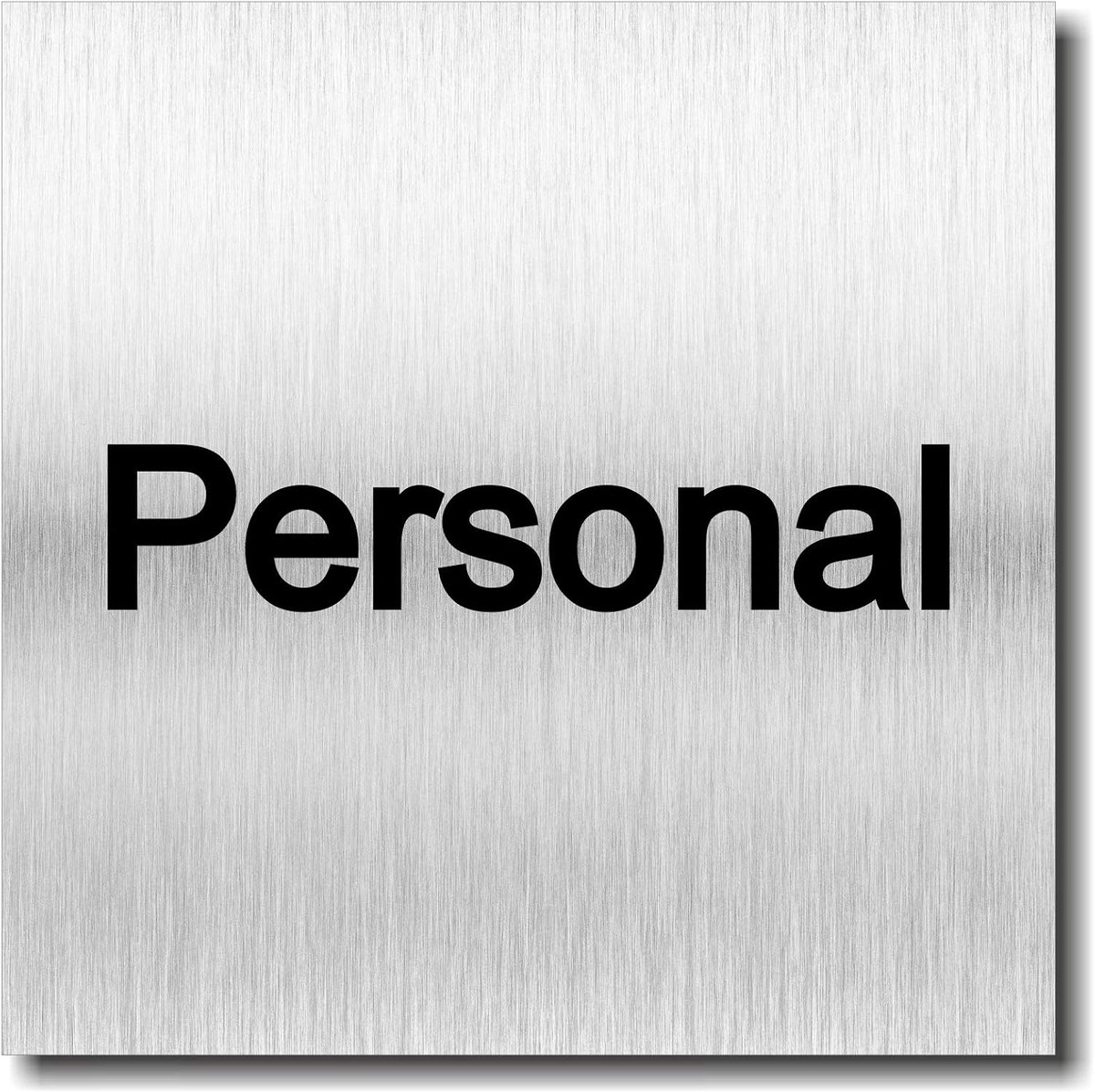 Personal schild UV druk 12 x 12cm - 3mm aluminium composiet - Made in Germany