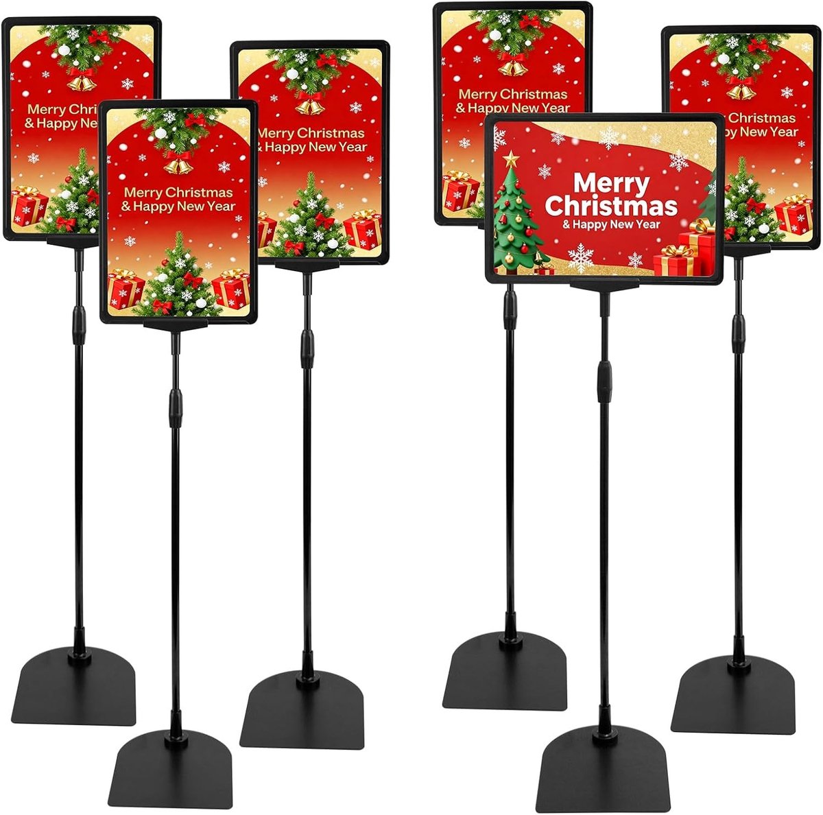 Informatieve A4 Klantenstopper, Verstelbare Posterstandaard, Set van 6, Perfect voor Promoties en Evenementen