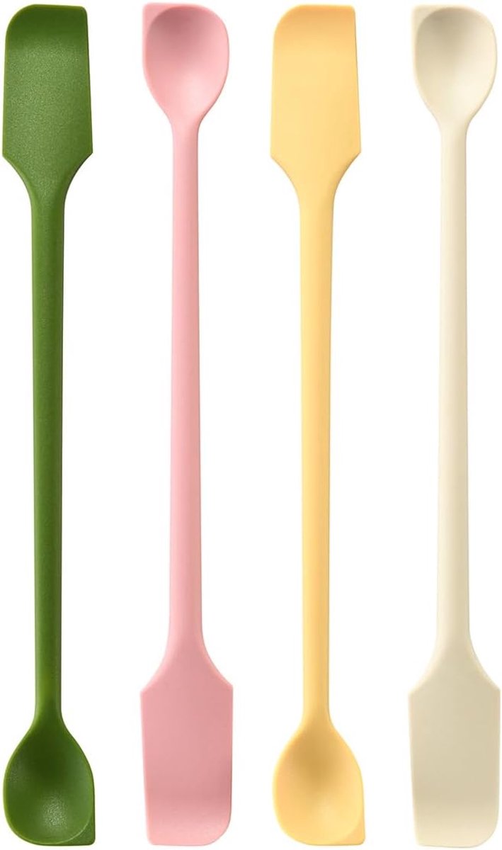 Spatels, dubbelzijdige multifunctionele kleine keuken schraper, herbruikbare roerstaaf