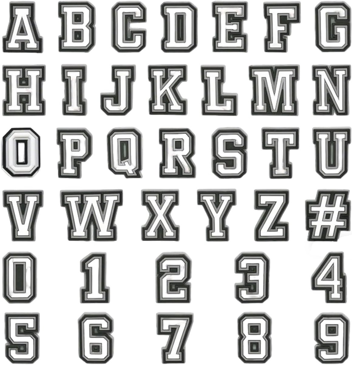 Letters pinnen voor croc, accessoires schoen bedels stekers sticker