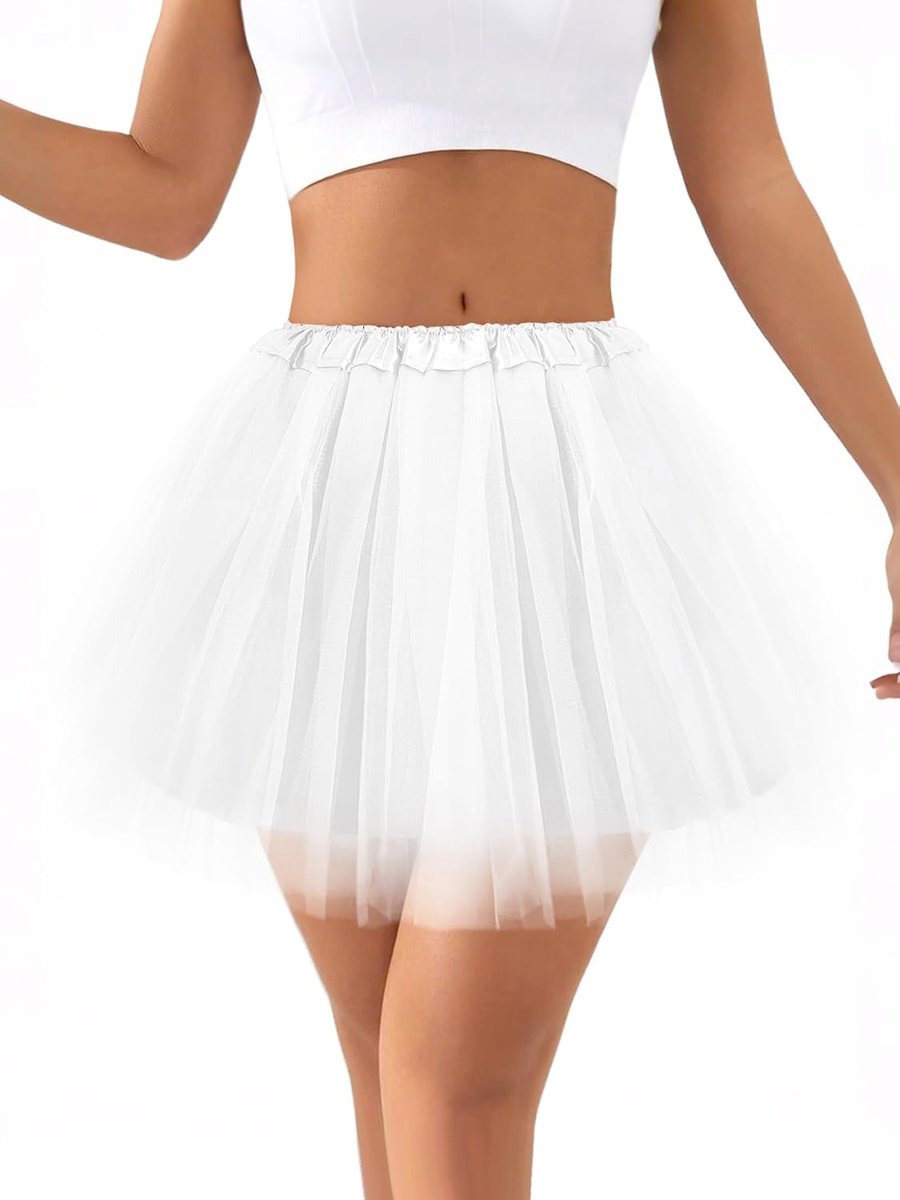 Tule tutu rok voor carnaval, klassieke elastische tutu rok, retro tutu rok voor volwassenen, voor carnaval, Halloween, ballet