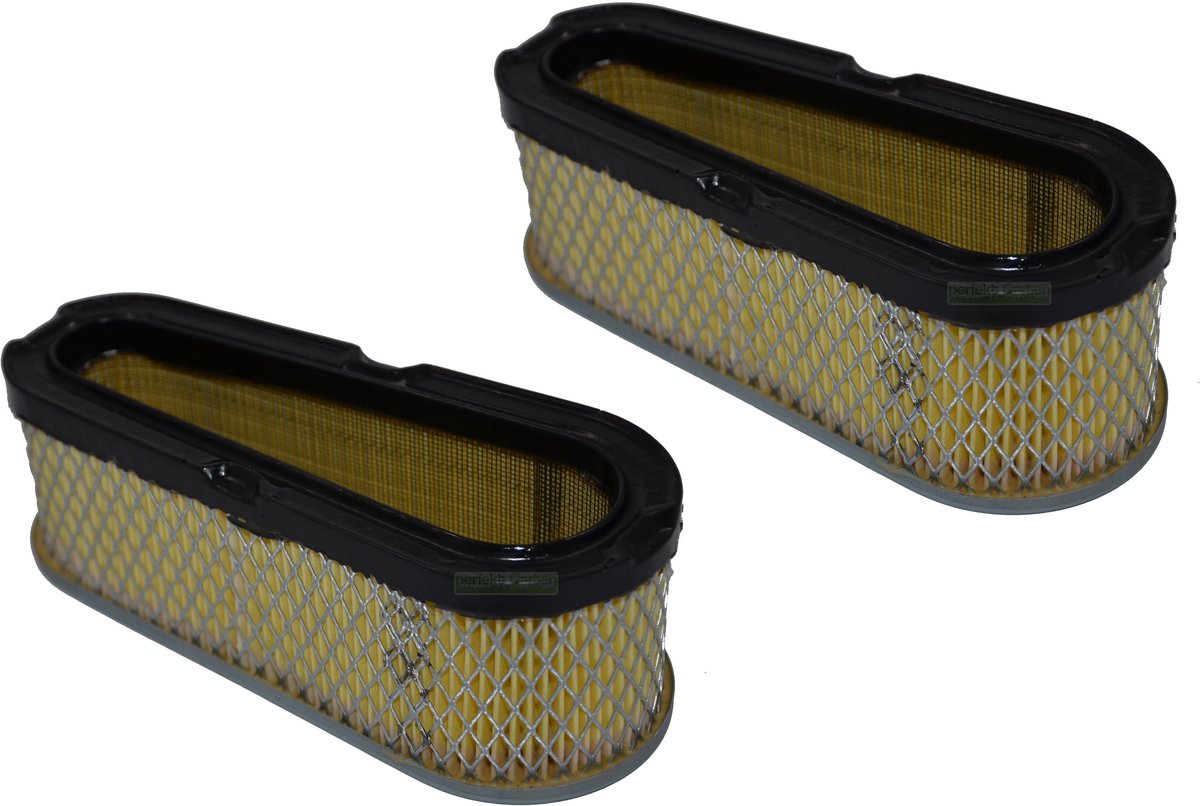 2 stuks luchtfilters voor Briggs & Stratton / B&S-motor 493909, 496894, 496894S, 10 - 15 HP