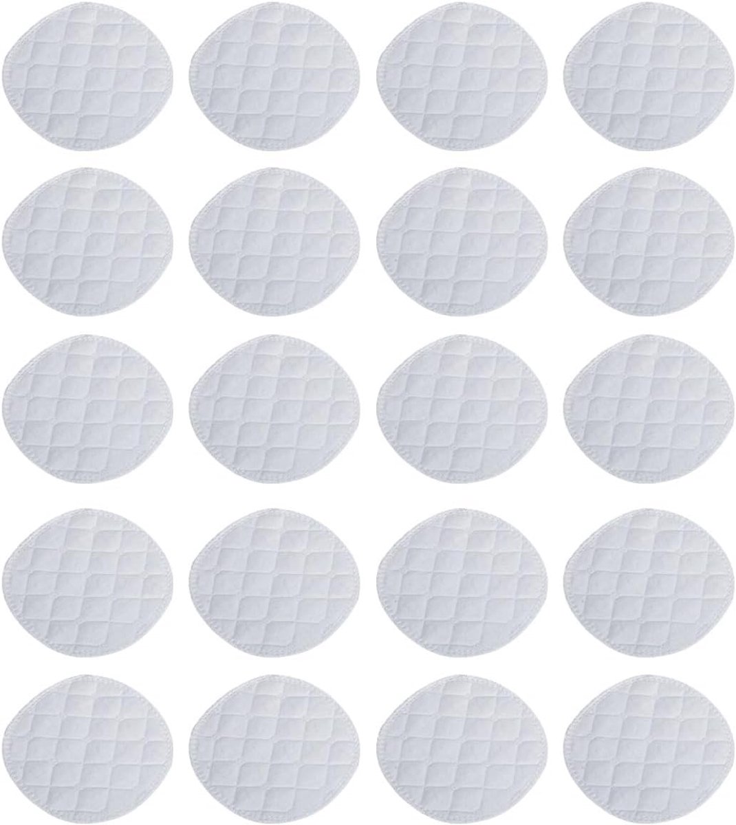 Inleggers van katoen, wasbaar, ademend, lekvrij, voor moeders die borstvoeding geven, zacht, 10 x 10 cm, herbruikbaar, 16 stuks