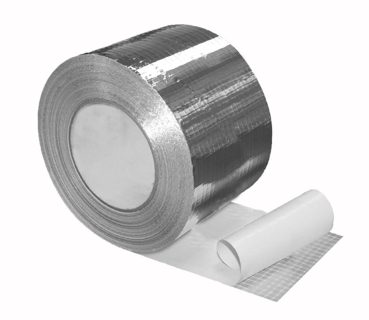 ALU TAZ Mesh Reinforced Aluminium Adhesive Tape 100mm x 50m for Ventilation and Air Conditioning Systems, Reinforced - ShopVlot