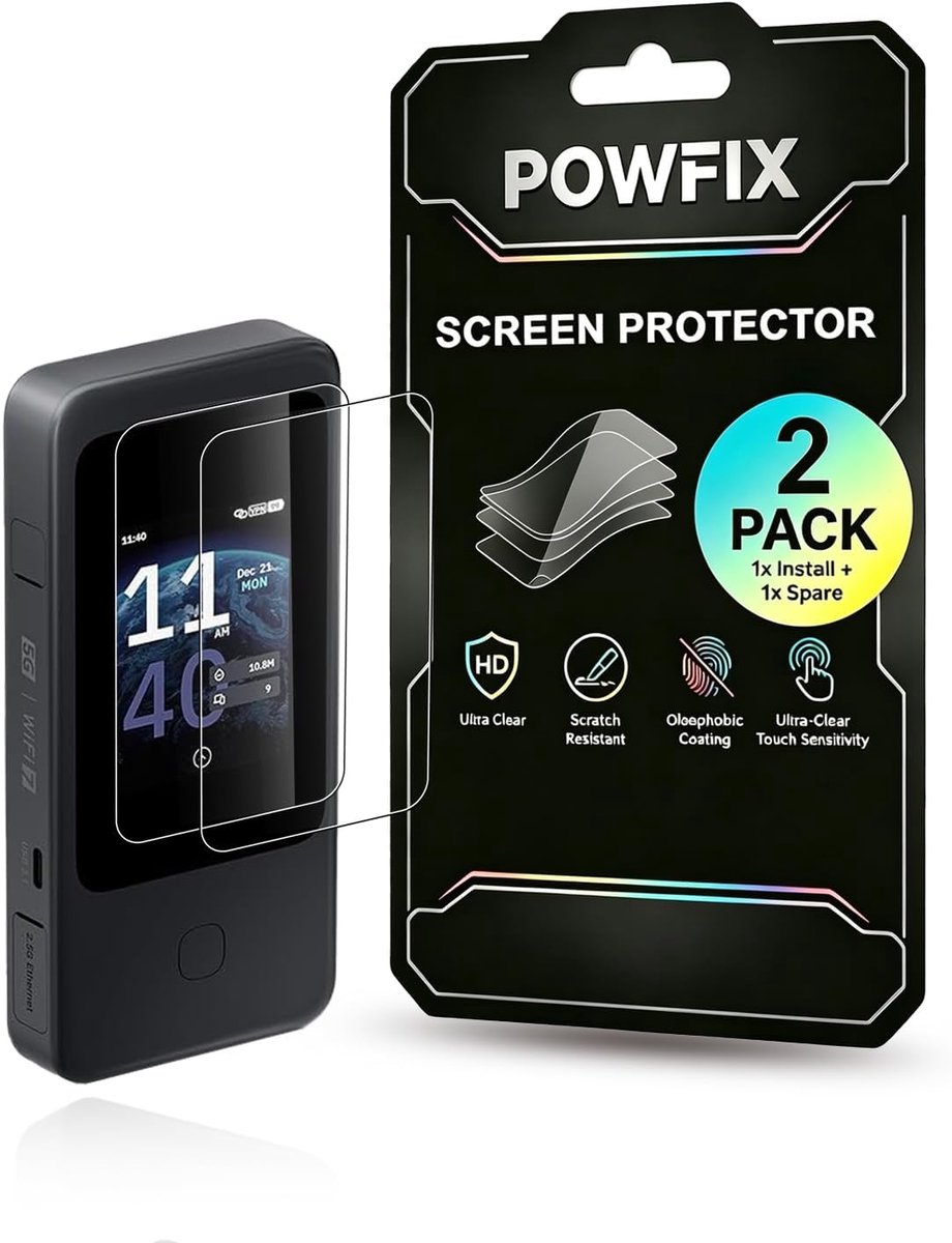 Displaybeschermfolie voor GL.iNet Mudi 7 Mobile Wi-Fi Hotspot, zachte HD-folie, krasbestendig, zonder luchtbellen en - ShopVlot